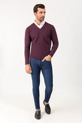Aubergine Fashion Sweater FS-SWT-D29-03